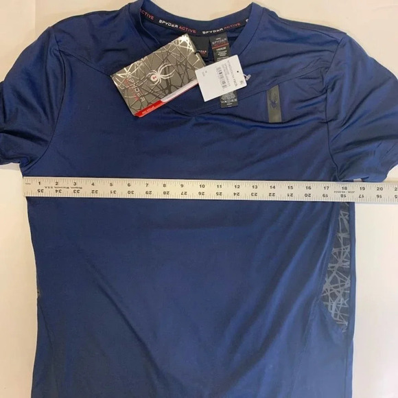 Spyder Men's Breathable Quick Dry Stretch SPM203 Athletic T-Shirt Size M‎ NWT - Picture 10 of 12